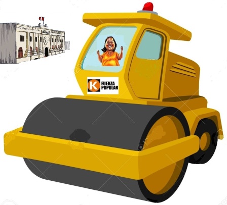 Yellow paver cartoon illustration. Single icon on a white background